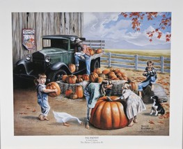 &quot;Fall Harvest&quot; by Newell Boatman Offset Lithograph on Paper CoA 2010 LE of 3000 - £40.86 GBP