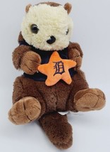 MLB Detroit Tigers FOCO plush stuffed Animal Sea Otter Holding Star RARE - £22.33 GBP