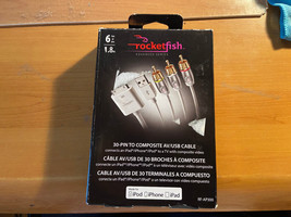 Rocketfish RF-AP300 Pin to Composite  A/V and USB Cable iPhone ipod iPad - £8.17 GBP