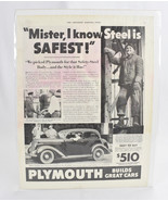 1936 Plymouth - Saturday Evening Post - Magazine Automobile Print Ad Cars - $40.72 CAD