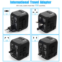 Universal Usb C+3 Usb Charger World Travel Adapter 5A Converter Us/Uk/Eu... - $37.04