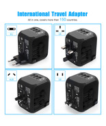 Universal Usb C+3 Usb Charger World Travel Adapter 5A Converter Us/Uk/Eu... - £30.45 GBP