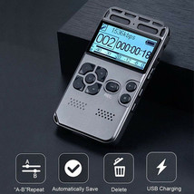 64Gb Rechargeable Lcd Al Audio Sound Voice Recorder Dictaphone Mp3 Player - £43.87 GBP