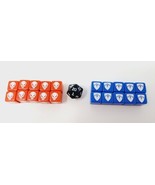 Heroscape Terrain Dice Lot (21) 2004 Red Blue 20-Sided Rise of the Valkyrie - £9.74 GBP