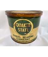 Vintage Quaker State Wheel Bearing Lubricant Can One Pound Gas Oil Adver... - $266.55 MXN