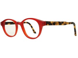 Schnuchel 4554 Eyeglasses Venetian Red Tortoise Germany Round 46-21-145 - $125.00