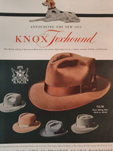 1953 Esquire Original Art Ads KNOX Foxhound Hats Jarman Shoes - £8.60 GBP