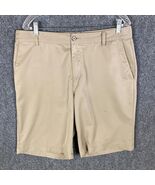 Adidas Golf Shorts Men&#39;s Size 34 Adizero 100% Polyester Adults Beige - $347.10 MXN