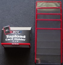 (5 Loose Holders) BCW Red Border Regular 20pt Card Top Loader Card Holder - £2.35 GBP