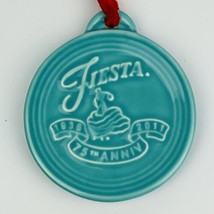 Fiesta 75th Anniversary ornament Turquoise Blue Dancing Lady 2011 Retire... - £11.56 GBP