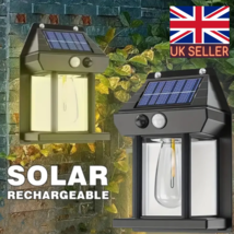 solar power led outdoor wall lights motion sensor wall lamp free post uk - $12.54