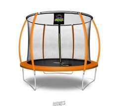 Moxie Pumpkin-Shaped Outdoor Trampoline Set with Premium Top-Ring Frame Safety - £299.30 GBP