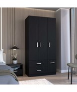 Sebree 71&quot; Armoire Wardrobe Closet - Black - $9,632.27 MXN