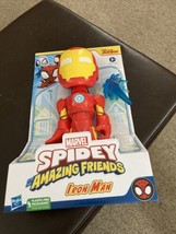 Marvel Spidey and His Amazing Friends Supersized Iron Man 9-inch Action Figure - £11.19 GBP