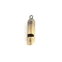 Antique Whistle Necklace Pendant Bracelet Charm 10K Yellow Gold, .88 Grams - £231.49 GBP