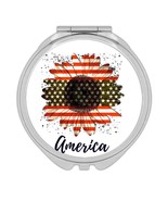 Sunflower American Flag : Gift Compact Mirror Flower Floral Yellow Decor... - $237.48 MXN