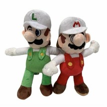 Super Mario Nintendo 7 Inch Fire Mario and Luigi 2 Pak Plush Toys - £14.70 GBP