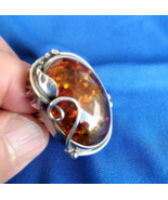VERY LARGE Authentic Designer Baltic Amber Hand made 925 Sterling Silver... - $371.79 CAD VERY LARGE Authentic Designer Baltic Amber Hand made 925 Sterling Silver... - $371.79 CAD