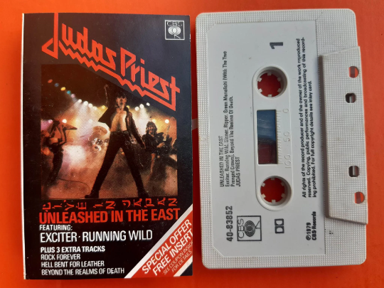 Judas Priest Unleashed In The East (Live In Japan)  1979 CBS UK Cassette Tape Or - $16.90