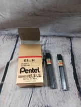 Open Box Pentel Super Hi-Polymer Lead Refill HB  0.5mm Ultra Fine 14 Tub... - £7.83 GBP