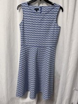 Talbots Women&#39;s Royal Blue &amp; White Print Sleeveless Dress Size S NWOT - $38.61
