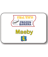 BLUTHS FROZEN  BANANA MAEBY ARRESTED DEVELOPMENT NAME TAG HALLOWEEN PIN ... - $286.68 MXN