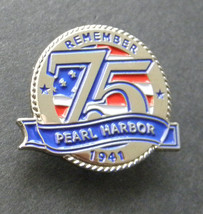 Pearl Harbor 1941 75th Anniversary Lapel Hat Pin Badge 1 inch - £4.57 GBP