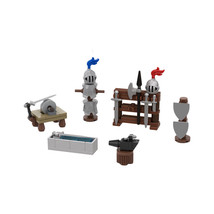 6-in-1 Blacksmith Accessories Model Apply to Castle Theme Scene 90 PCS - £7.60 GBP