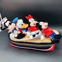Vintage Disney Cruise Line Plush Ship Mickey Mouse Minnie Donald Goofy 1... - £31.32 GBP