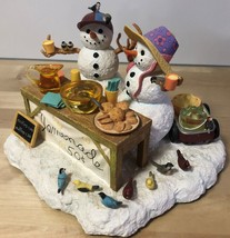 Lenox Snowman Sculpture Lemonade Stand - Lynn Bywaters - Holiday Decor Christmas - £52.92 GBP