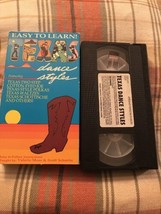 Texas Dance Styles Vhs Video Polkas Waltzes Cotton Eyed Joe 1989  - £4.25 GBP