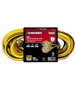 Husky VividFlex 25 ft. Heavy Duty Indoor/Outdoor Extension Cord with Lig... - £18.38 GBP