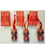 Avon Lip Gloss LOT of 3 boxes of 2 Cool Shade Pots in Christmas Ornament... - £6.69 GBP