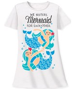 Mermaid Sisters Cover Up Sleepshirt 100% Cotton - $34.64