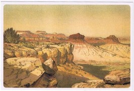 Postcard Sunset On Kanab Desert From Permian Cliff Arizona - £1.57 GBP