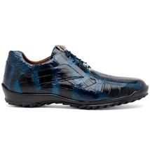 genuine alligator sneaker Shoes Unique rustic finish Vulcan Rustic Navy image 2