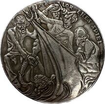 Medalla satírica &quot;Versunkenes Spiel&quot; de K. Goetze - Moneda de fantasía - $18.55 CAD