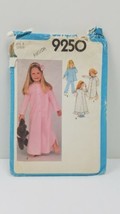 Simplicity Pattern #9250; Child size 4; Nightgowns, Pajamas, &amp; Robe Vtg Cut  - £7.71 GBP