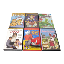Lot of 6 Kids DVD Movies: Garfield, Pinocchio, Hermie, Lassie, Stuart Little - £10.16 GBP