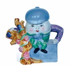 Fiesta teapot Humpty Dumpty figurine tea pot decor gift anthropomorphic wall vtg - £39.52 GBP