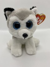 TY BEANIE BABIES CLASSIC 6&#39;&#39; Buff Husky Plush Stuffed Animal Toy - £7.08 GBP