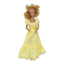 Vintage 1981 Mattel Magic Curl Barbie Doll # 3856 Original Yellow Dress - $37.05