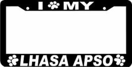 LHASA APSO PAW PRINT DOG License Plate Frame - €3,81 EUR