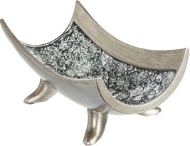 Creative Scents Schonwerk Centerpiece Bowl- Crackled Mosaic Design-, Silver - £36.95 GBP