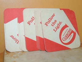 Set of 12 Coaster Gibbons Premium Light Beer Lion Brewery Pennsylvania V... - $11.69