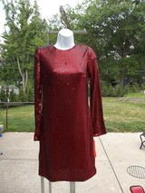 Nwt Monique Lhuillier Gorgeous Red Sequin Cocktail Dress 6 $550 - £239.79 GBP