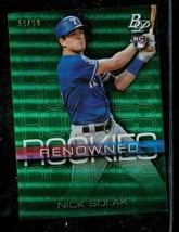 2020 Bowman Platinum Nick Solak Renowned Rookies RR-13 Green 54/99 Texas... - £3.87 GBP