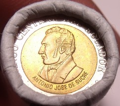 Gem Unc Original Roll (20) Ecuador 1997 Bi-Metal 100 Sucre Coins~Anniversary~F/S - £31.37 GBP