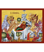 10 1/4&quot; Natale Natività di Cristo Natività di Nostro Signore Gesù icona ... - €21,28 EUR