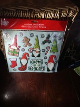 Christmas Window Clings/ Decorations &quot;Gnome For The Holidays&quot; New-SHIPS ... - $10.00